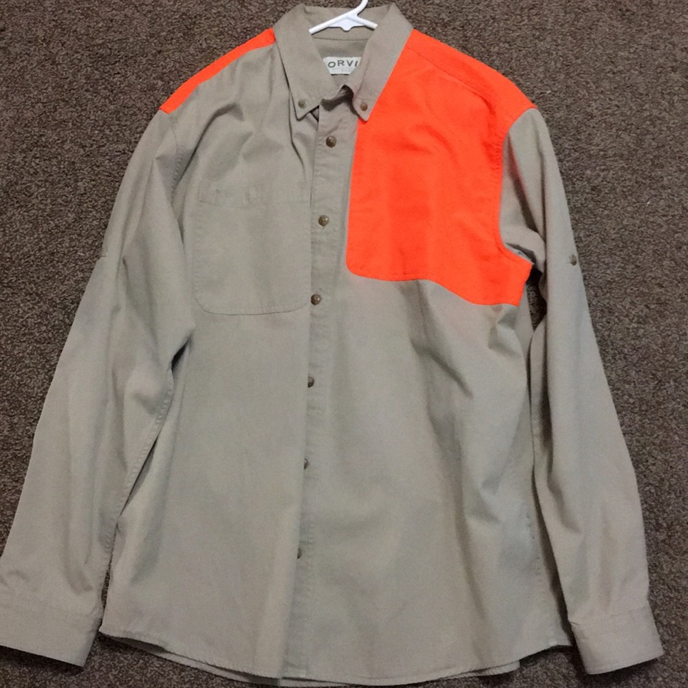 Men’s orvis button down shirt.